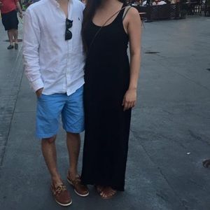 Black maxi dress